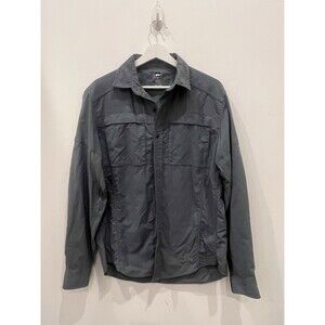 REI Co-op Shirt Mens Dark Blue Hiking Utility Explorer Breathable Vented Size S